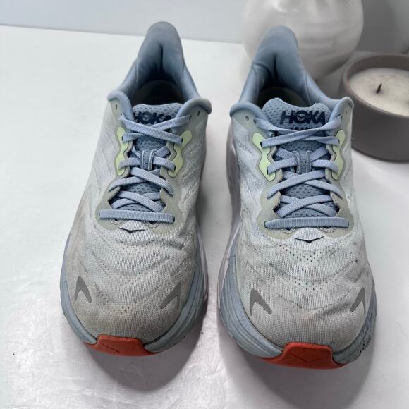 Hoka One One Arahi 6 Lace Up Running Shoes Blue Women 10B Athleisure Workout - Picture 5 of 9